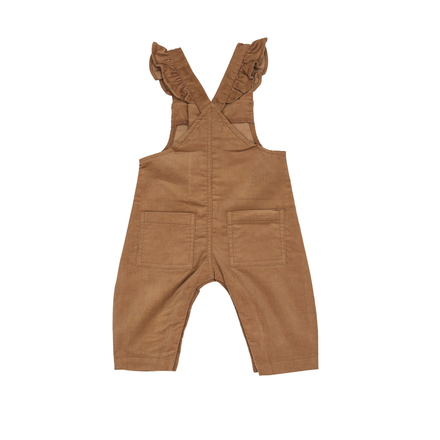 Front Snap Overall- Cashew