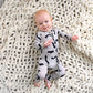 Vlad Gray Bats ZIP Bamboo Halloween Sleepies