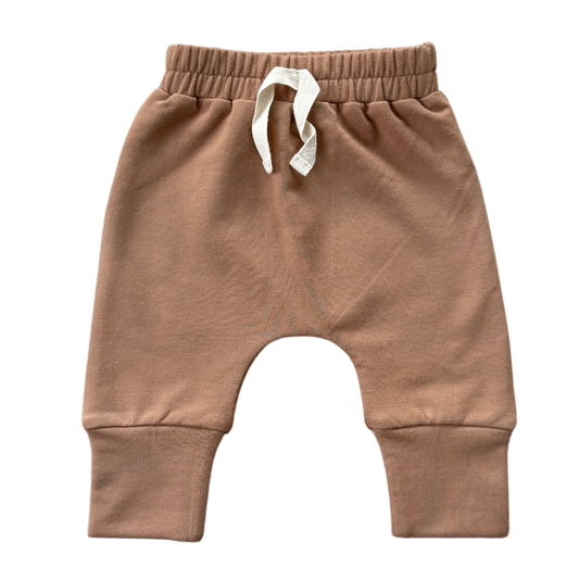 Slim Harems Bamboo/Cotton Baby/Kids Clothing Fall 2025: Caramel