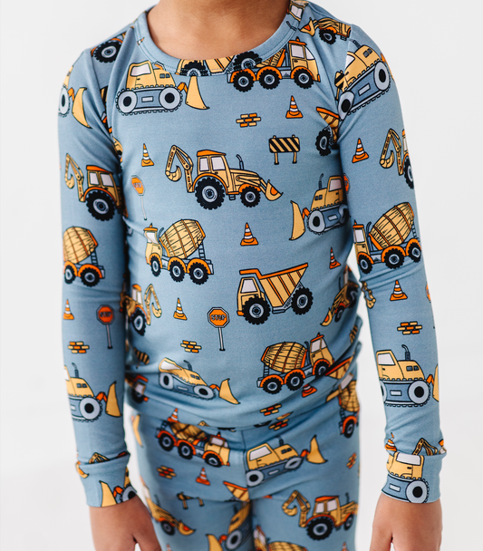Kids Bamboo Pajamas - Bamboo Fall Clothing- Worksite