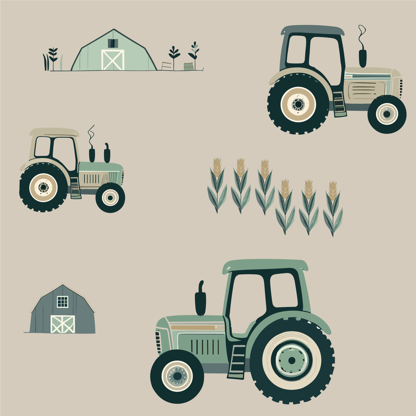 Convertible Footie - Farm Tractors