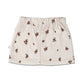 Organic Corduroy Skirt - Brown Floral