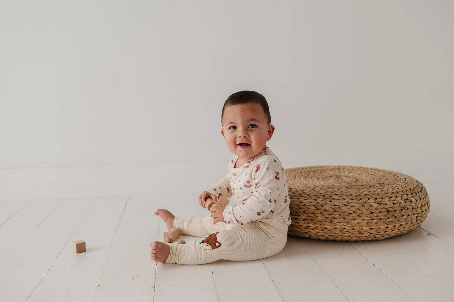 Baby Long Sleeve Bodysuit: Fox