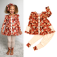 Auburn PEPLUM SET Fall Floral Outfit (runs big!)