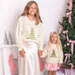 Coquette Christmas Tree Knit Sweater - Kids Clothing Holiday