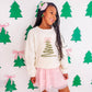 Coquette Christmas Tree Knit Sweater - Kids Clothing Holiday