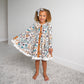 Maren Floral BUTTON DRESS Kids Fall Outfit