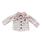 Hooded Shacket: Misty Rose Plaid