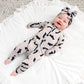 Vlad Gray Bats ZIP Bamboo Halloween Sleepies