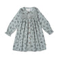 Organic Smocked Button Dress - Sage Bloom