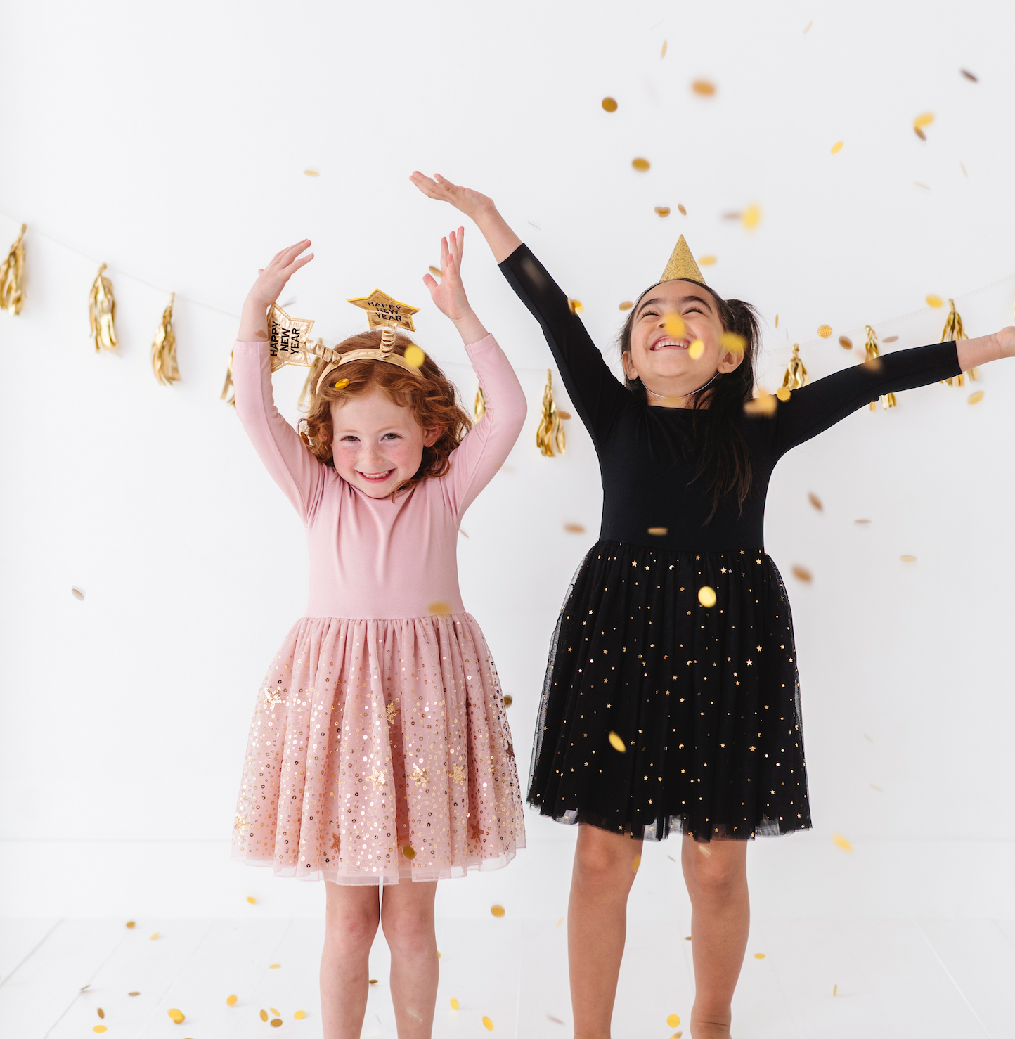 Kids Star Dress - Girls Tulle Twinkle Holiday Dress - Stella