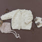 Popcorn Cardigan, Cream | Sweater