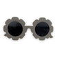 TODDLER Flower Daisy Frosted Sunglasses w Pouch Inclu.: Dune