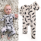 Vlad Gray Bats ZIP Bamboo Halloween Sleepies