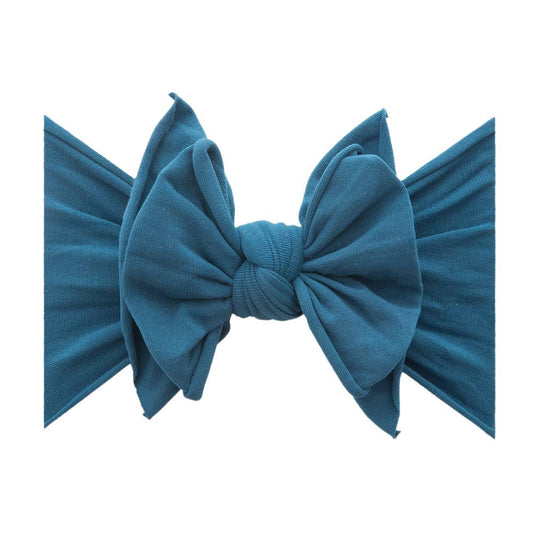 FAB-BOW-LOUS® soft nylon/spandex bow headband: peacock