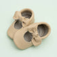 Knot Moccasins - Genuine Leather Baby Shoes (Latte)