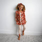 Auburn PEPLUM SET Fall Floral Outfit (runs big!)