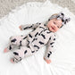 Vlad Gray Bats ZIP Bamboo Halloween Sleepies