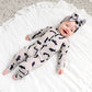 Vlad Gray Bats ZIP Bamboo Halloween Sleepies