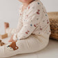 Patch Ribbed Leggings: Fox on Cream
