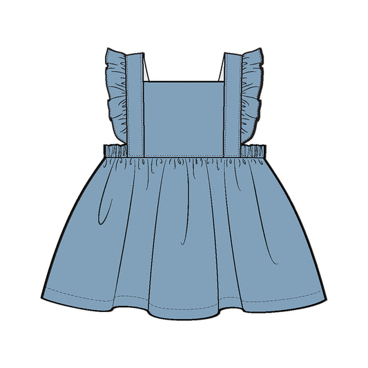 Cord Glacier Lake Pinafore Dress