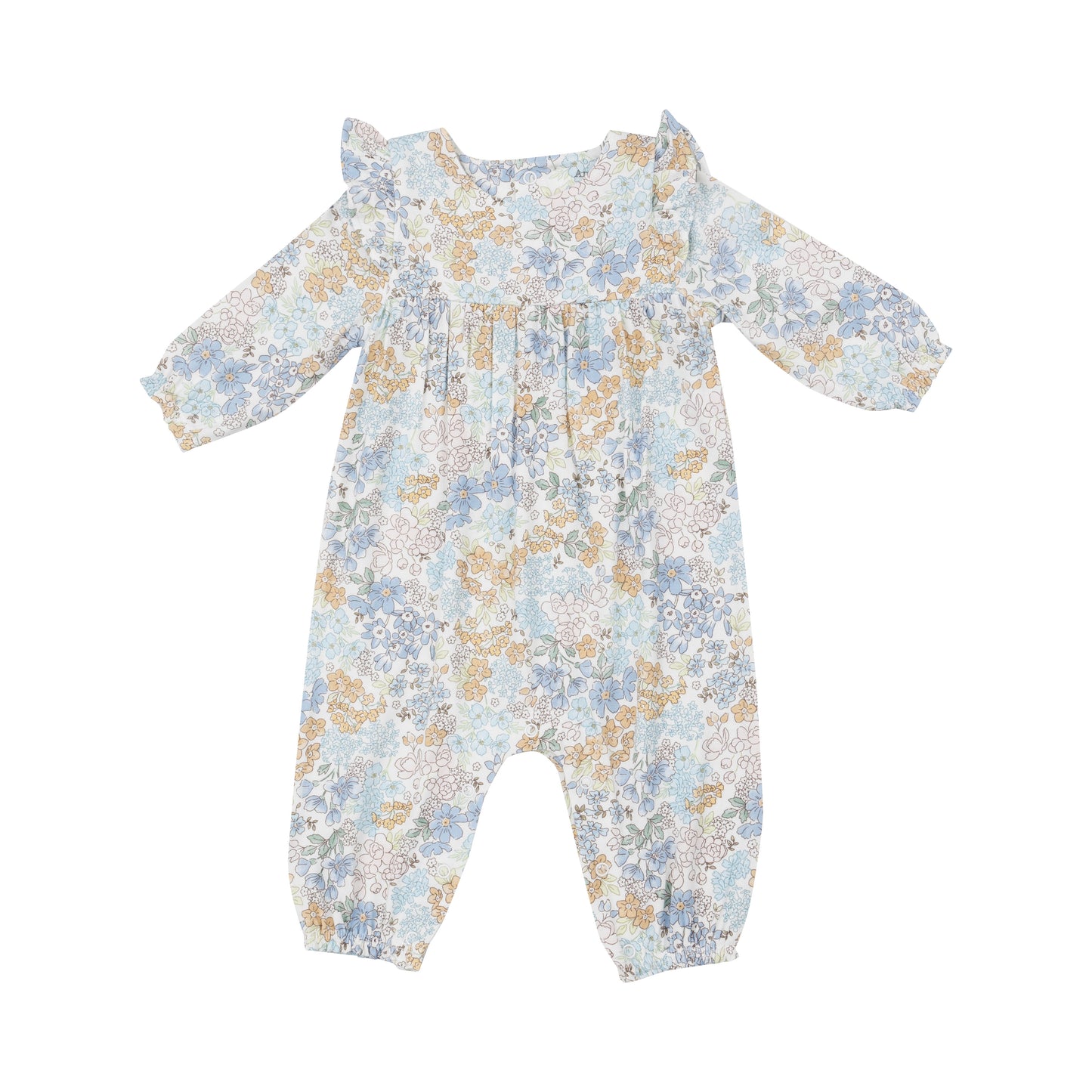 Edith’s Floral Ruffle Sleeve Romper