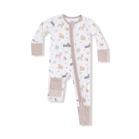Woodland Babies - 2 Way Zipper Rompep