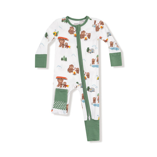 Bigfoot Camping- 2 Way Zipper Romper