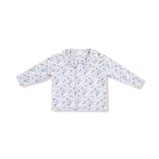 Country Girl Floral - Quilted Jacket W/ Peterpan Collar