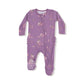 Woodsorrel- Modal Rib - 2 Way Ruffle Zipper Footie