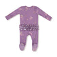 Woodsorrel- Modal Rib - 2 Way Ruffle Zipper Footie