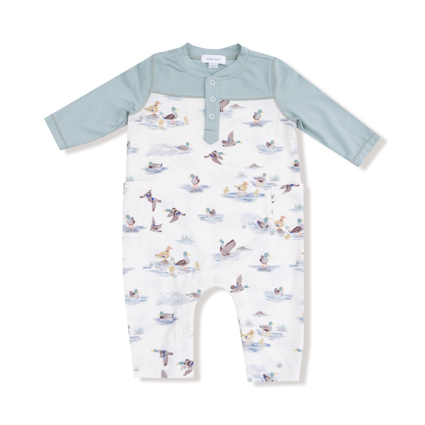 Migrating Mallard  - Romper W/ Contrast Sleeves