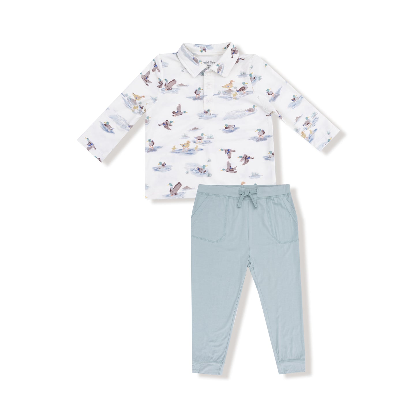 Migrating Mallards - L/s Polo Shirt With Bamboo Jogger