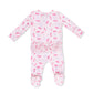Sweet Bow Cherries - 2 Way Ruffle Back Zipper Footie
