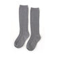 Gray Knit Knee High Socks