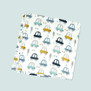 Cars Organic Muslin Swaddle