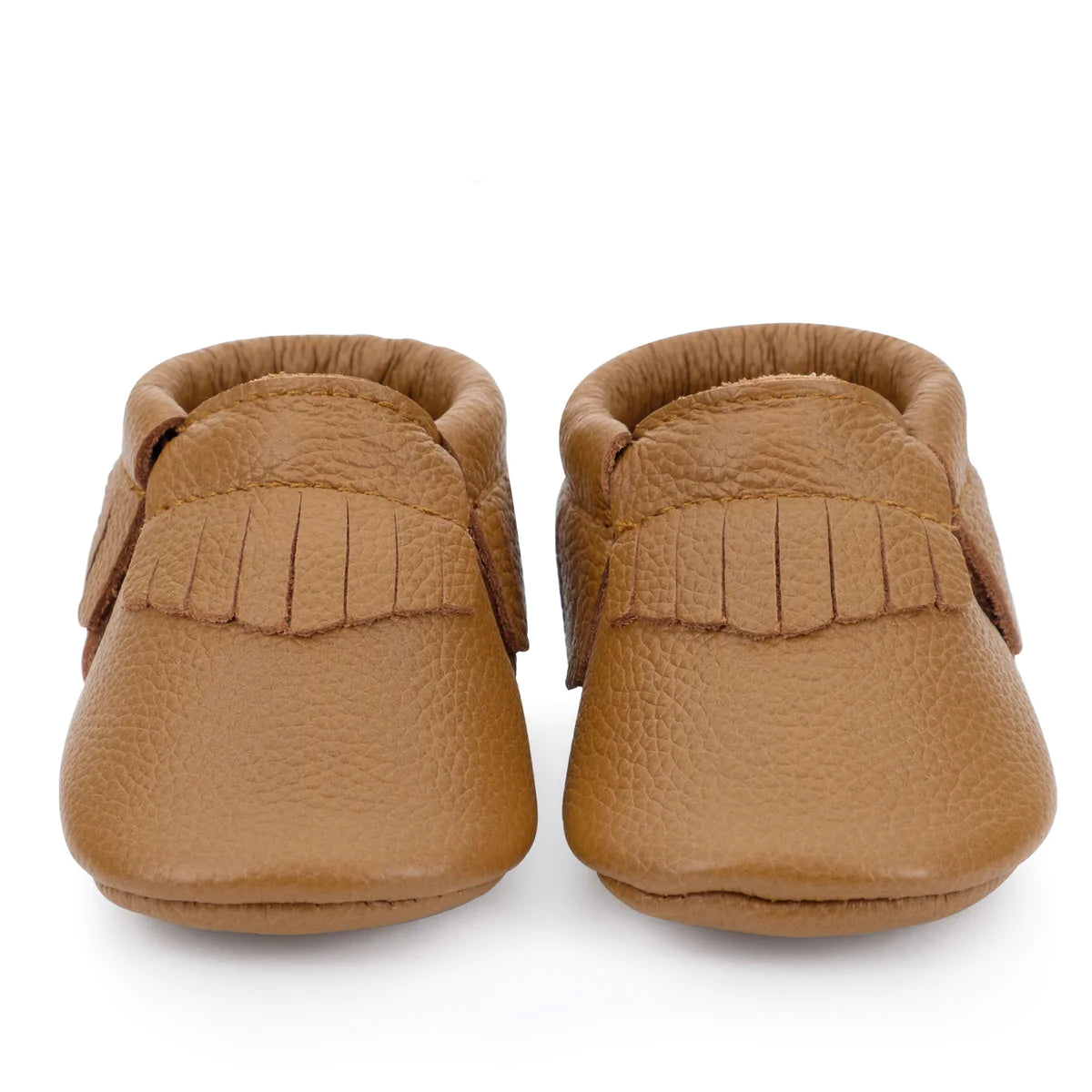 Classic Brown Genuine Leather Baby Moccasins