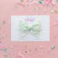 Mint with Green Dots: Mini / Small Reversible Clip